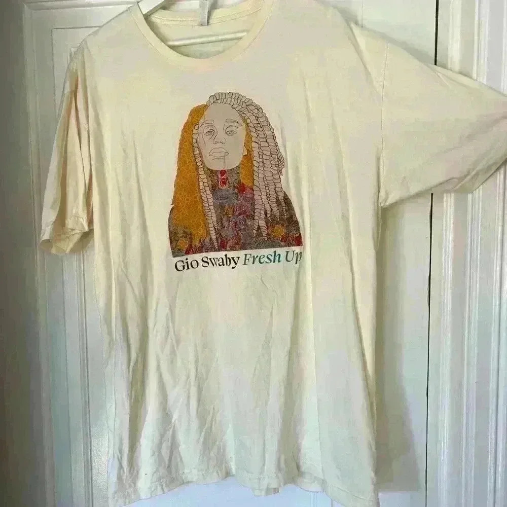 T-Shirt from the art exhibit "GIO SWABY FRESH UP" at Museum of Fine Arts St Pete
